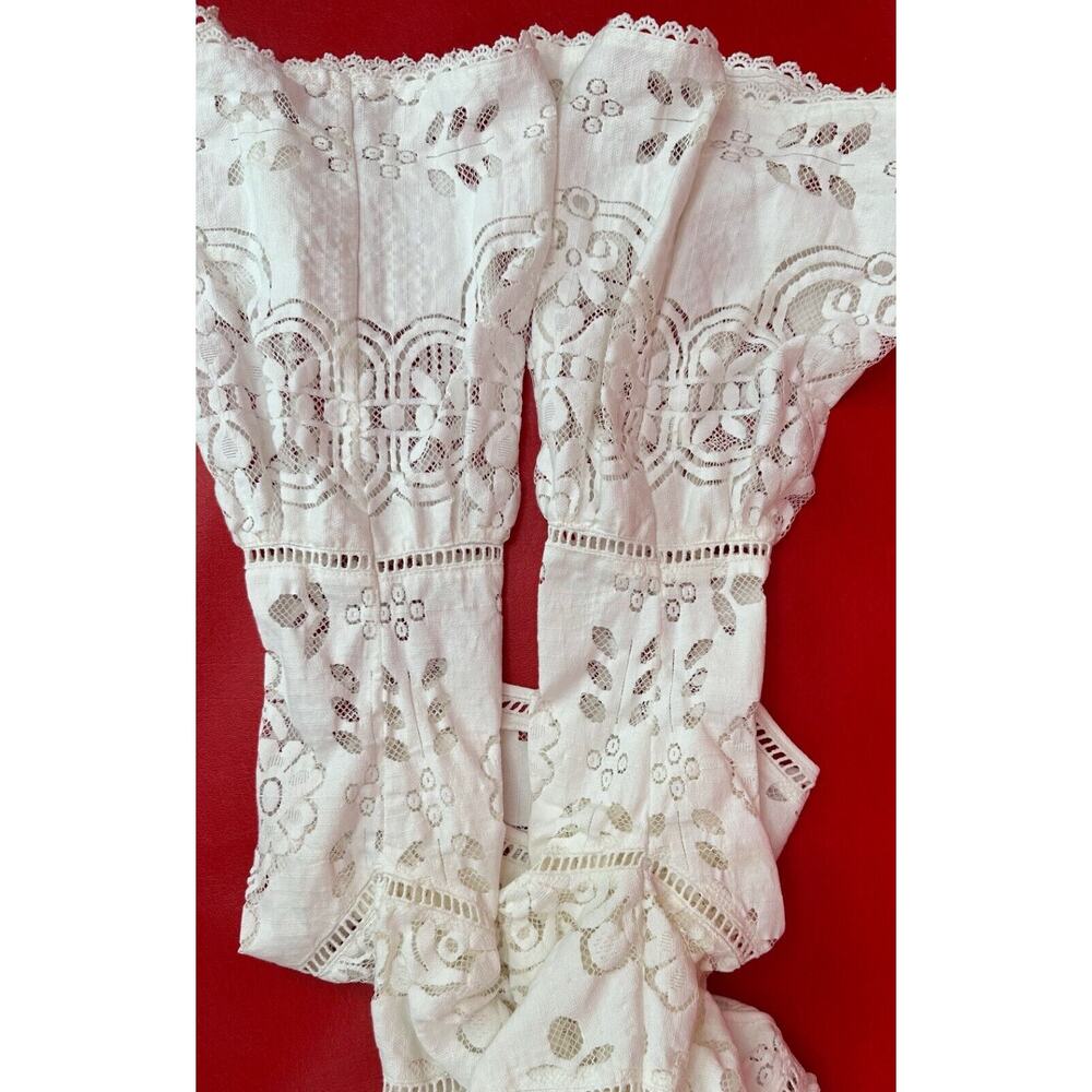 Spell & The Gypsy Collective Designs White Lace Clover Top Blouse Size Small - Picture 13 of 16